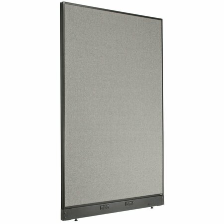 INTERION BY GLOBAL INDUSTRIAL Interion Electric Office Partition Panel, 48-1/4inW x 76inH, Gray 238638EGY
